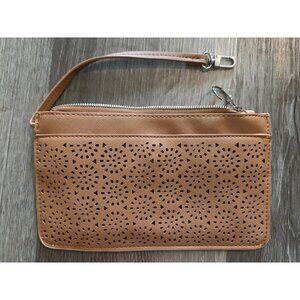 Sondra Roberts SR2 Light Tan Mini Wristlet Purse